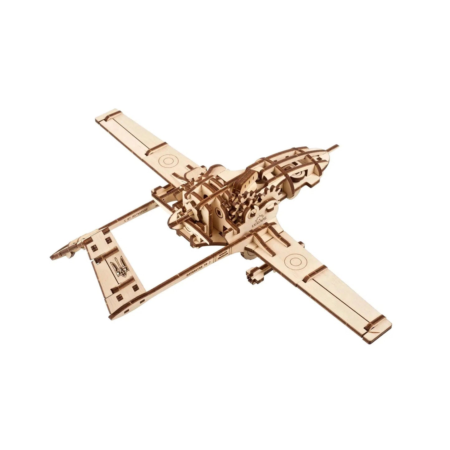 Bayraktar TB2 Combat Drone 3D Wood Model Kit UGEARS