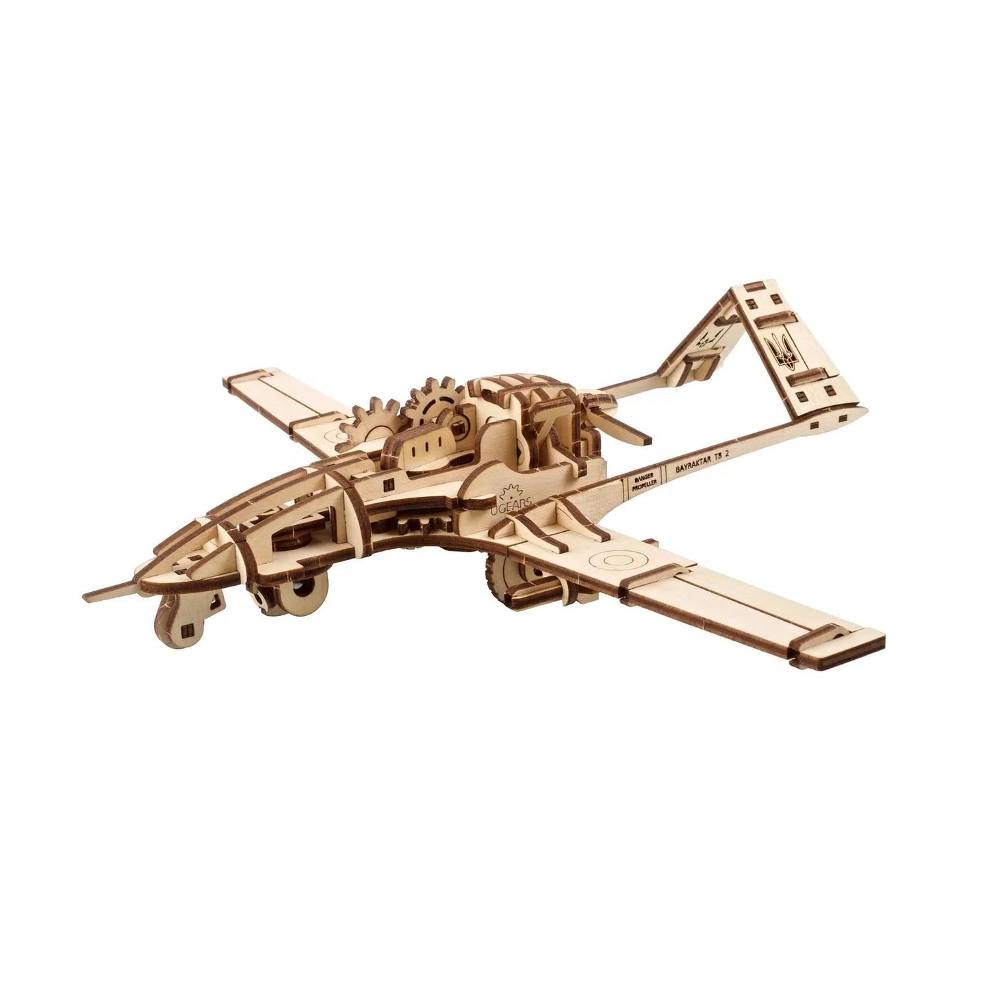 Bayraktar TB2 Combat Drone 3D Wood Model Kit UGEARS