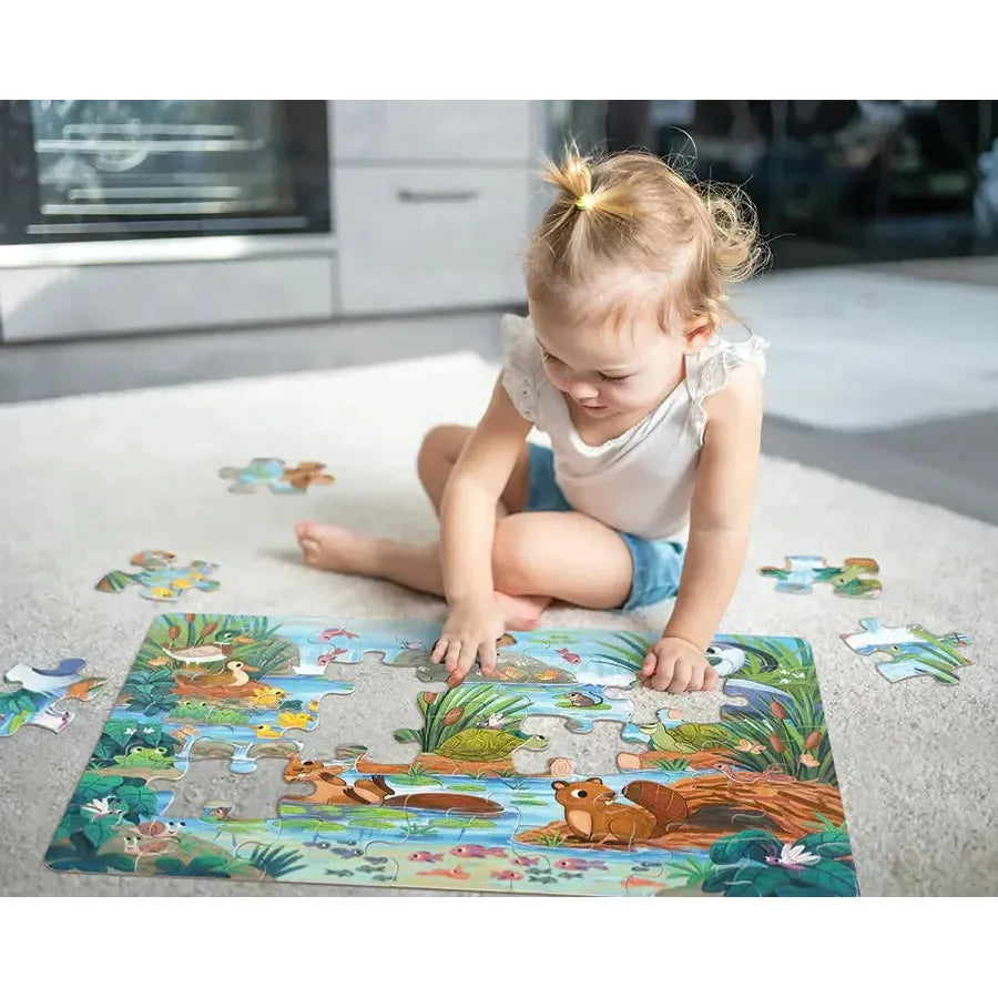 Beaver & Friends 35 Piece Floor Jigsaw Puzzle Cobble Hill