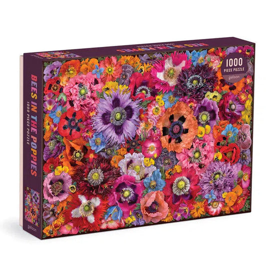 Bees in the Poppies 1000 Piece Jigsaw Puzzle Galison