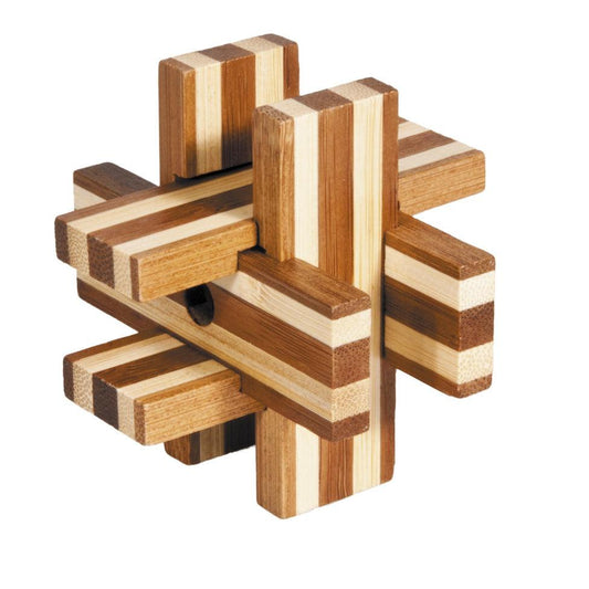 Better Cross 3D Bamboo Puzzle Fridolin