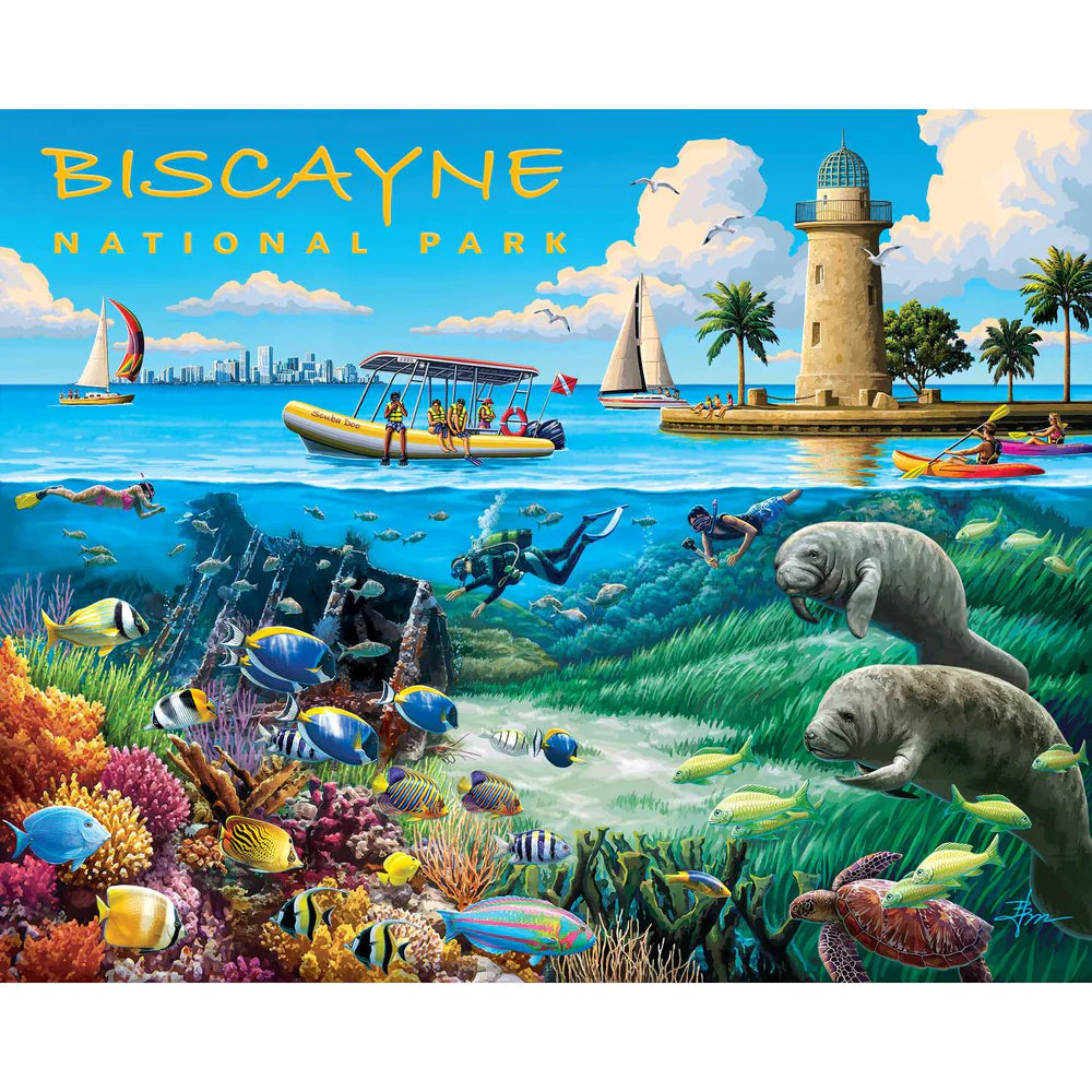 Biscayne National Park 210 Piece Jigsaw Puzzle Boardwalk