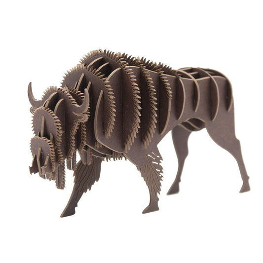 Bison 3D Cardboard Model Kit Fridolin