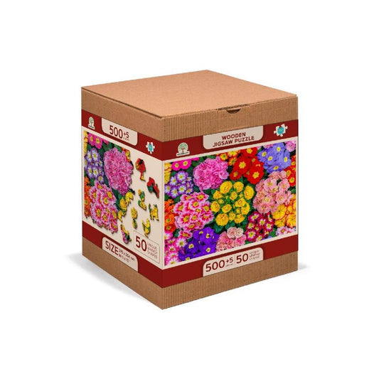 Blooming Flowers 505 Piece Wood Jigsaw Puzzle Wooden City