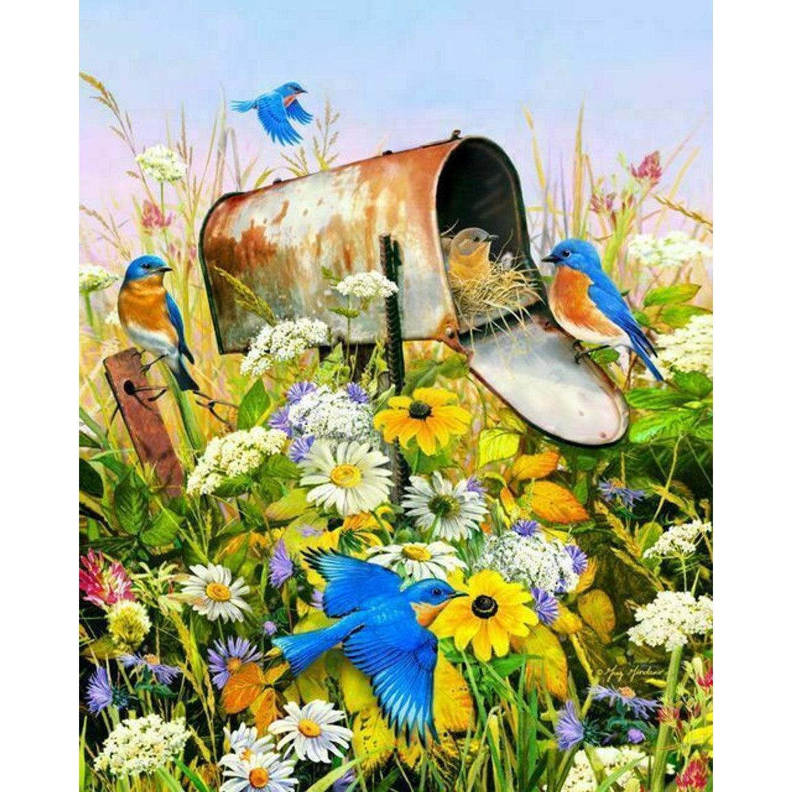 Blue Birds 500 Piece Jigsaw Puzzle Springbok