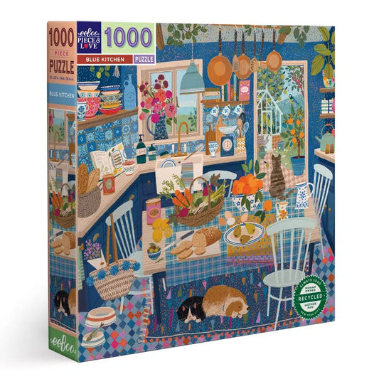 Blue Kitchen 1000 Piece Jigsaw Puzzle eeBoo