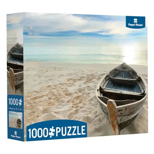 Boat On Beach 1000 Piece Jigsaw Puzzles Paper House