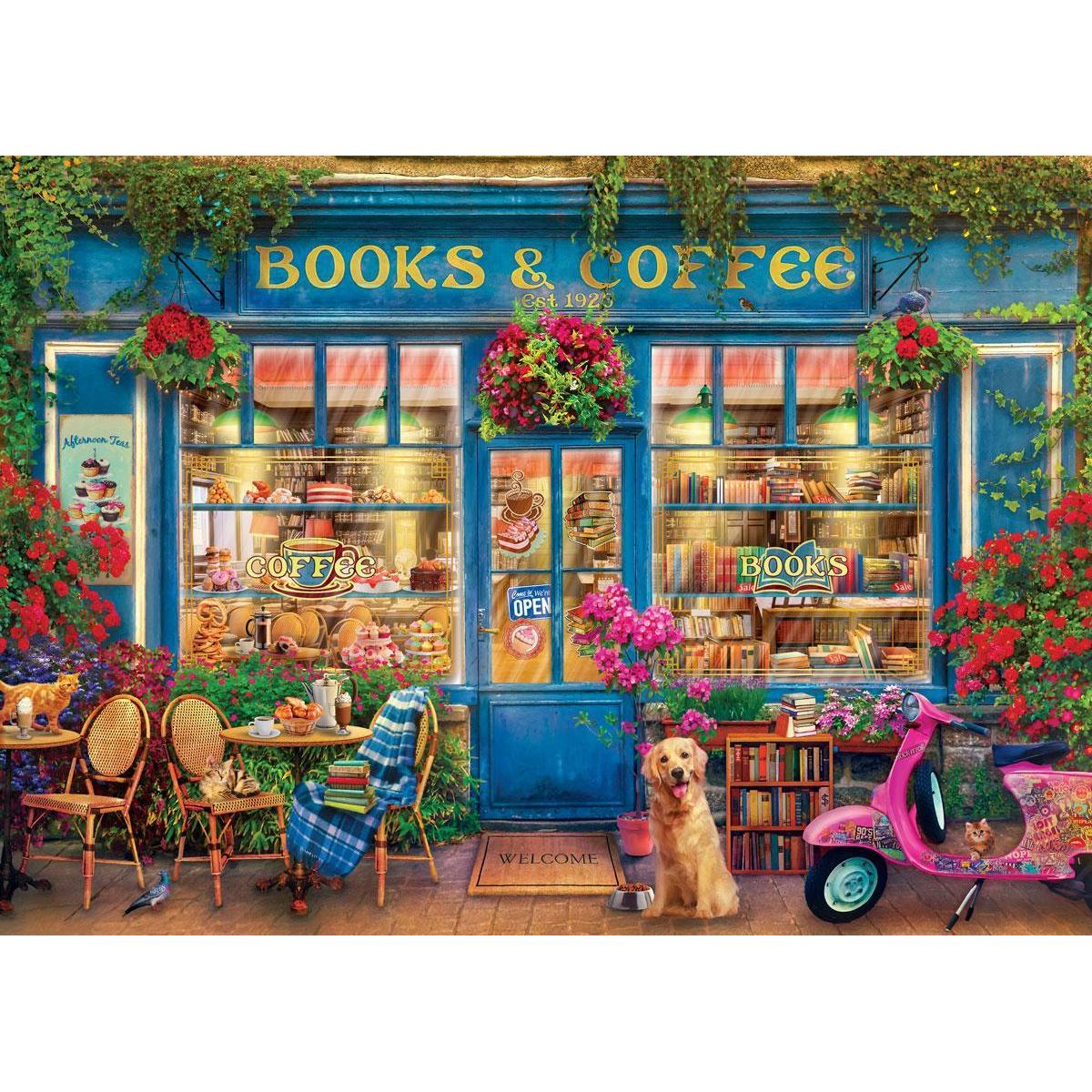 Books & Coffee 1000 Piece Jigsaw Puzzle Eurographics