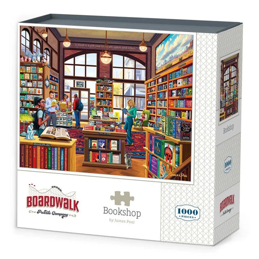 Bookshop 1000 Piece Jigsaw Puzzle Boardwalk