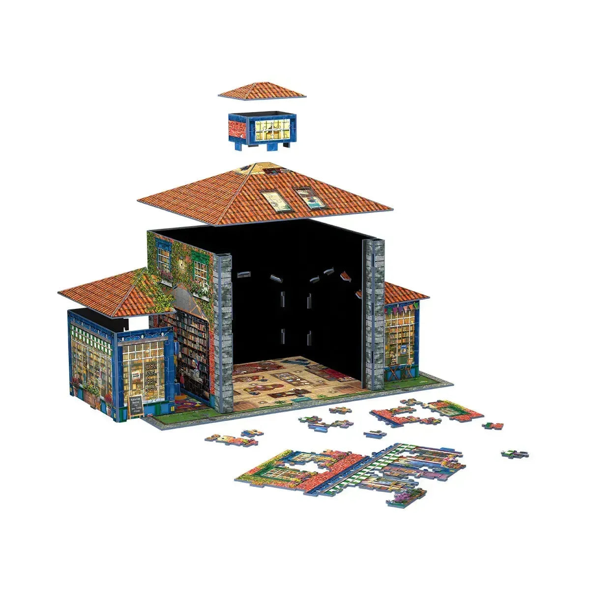 Bookshop 1389 Piece 3D Jigsaw Puzzle Eurographics