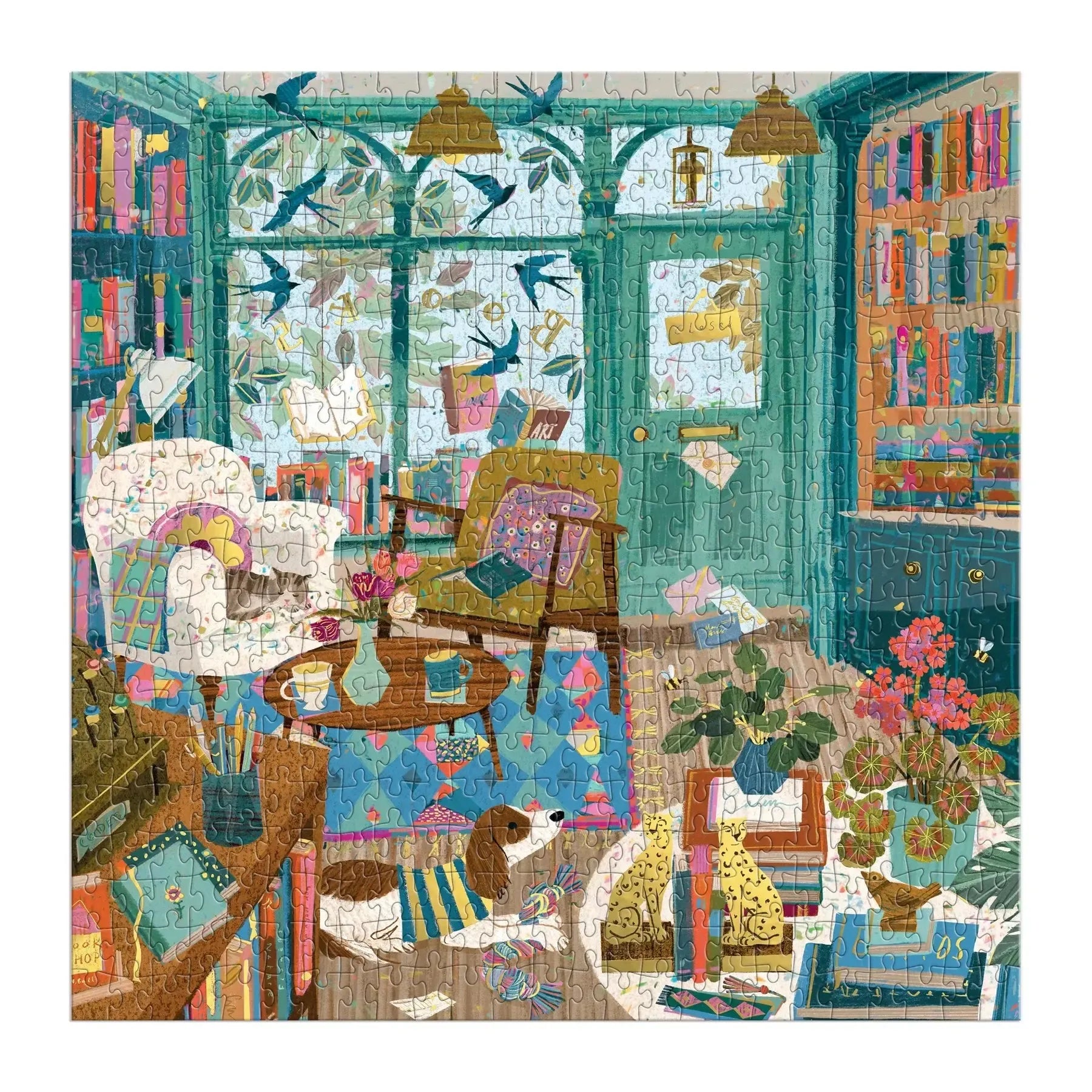 Bookshop Afternoon 500 Piece Jigsaw Puzzle Galison