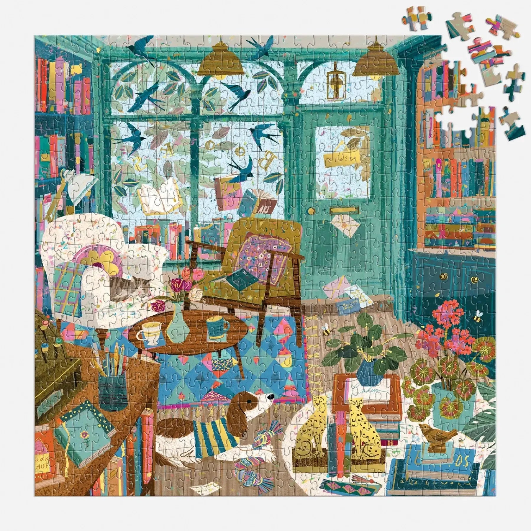 Bookshop Afternoon 500 Piece Jigsaw Puzzle Galison