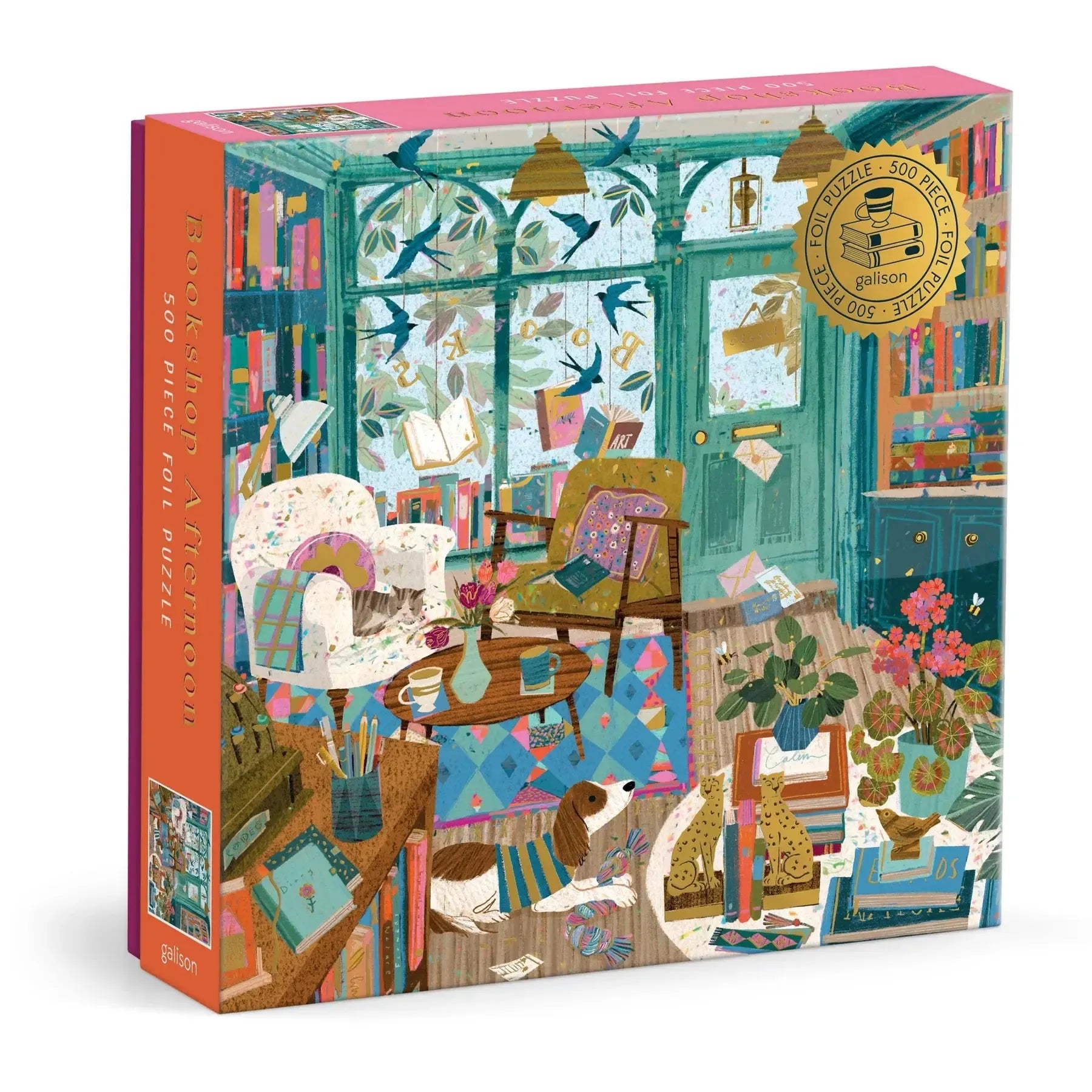 Bookshop Afternoon 500 Piece Jigsaw Puzzle Galison