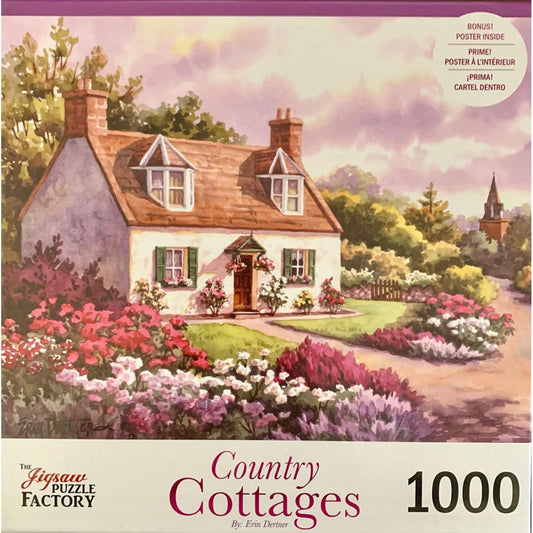 Bright & Blissful Country Cottages 1000 Piece Jigsaw Puzzle Leap Year