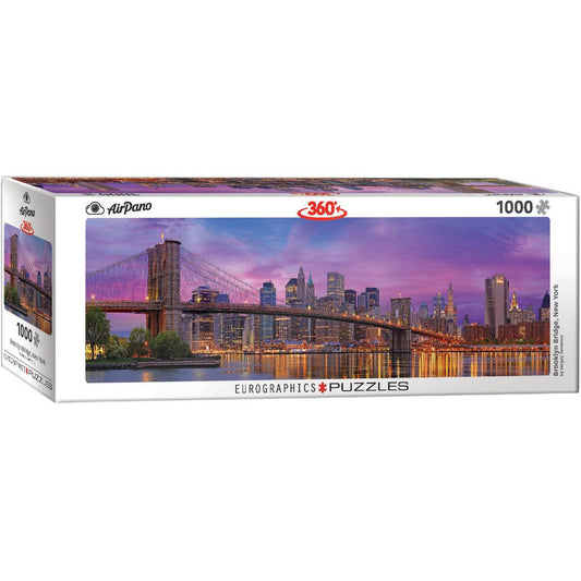 Brooklyn Bridge 1000 Piece Panoramic Jigsaw Puzzle Eurographics