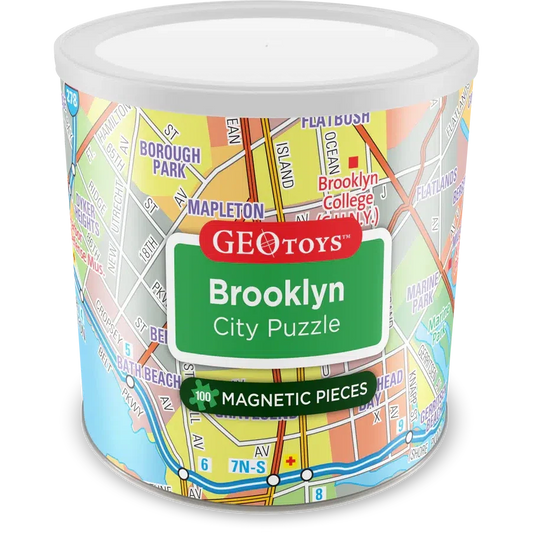 Brooklyn City 100 Piece Magnetic Jigsaw Puzzle Geotoys