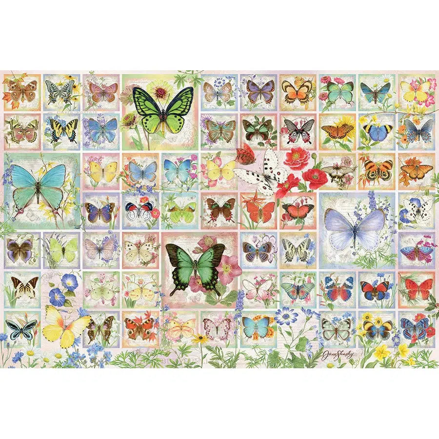 Butterflies & Blossoms 2000 Piece Jigsaw Puzzle Cobble Hill