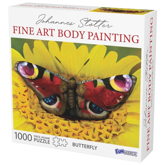 Butterfly Body Painting 1000 Piece Jigsaw Puzzle Funwares