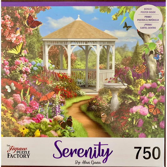 Butterfly Garden Serenity 750 Piece Jigsaw Puzzle Leap Year