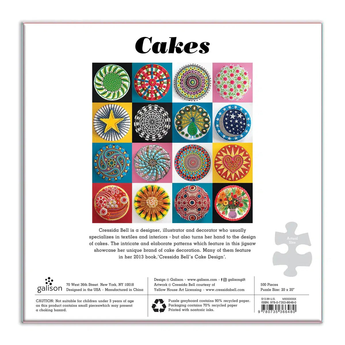 Cakes 500 Piece Jigsaw Puzzle Galison
