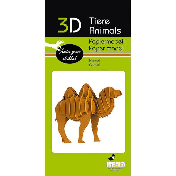 Camel 3D Cardboard Model Kit Fridolin