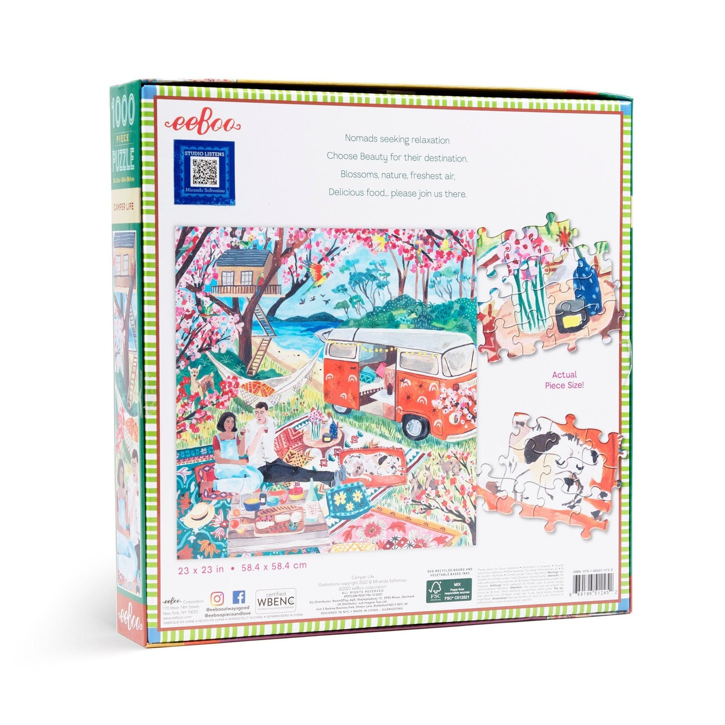 Camper Life 1000 Piece Jigsaw Puzzle eeBoo