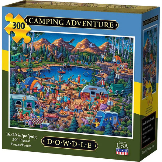 Camping Adventures 300 Piece Jigsaw Puzzle Dowdle