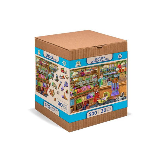 Candy Adventures 200 Piece Wood Jigsaw Puzzle Wooden City
