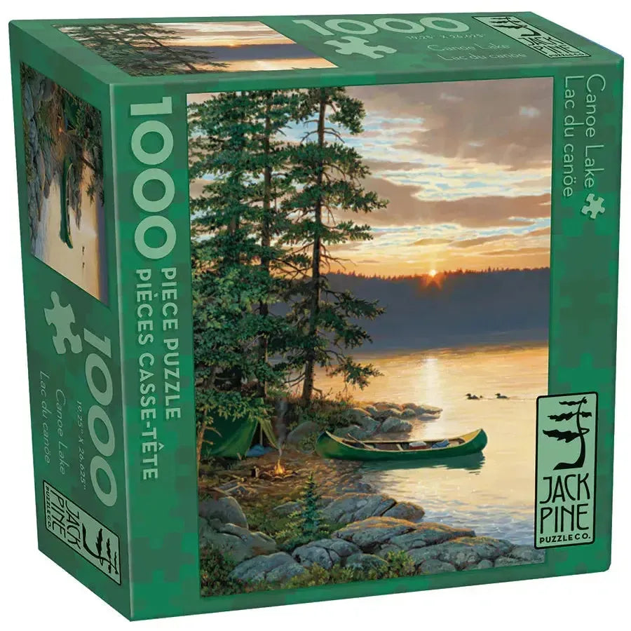 Schmidt Spiele 1000 Piece Jigsaw Puzzle - Chuck Pinson 'Morning Silence At The Lake' Premium Puzzle