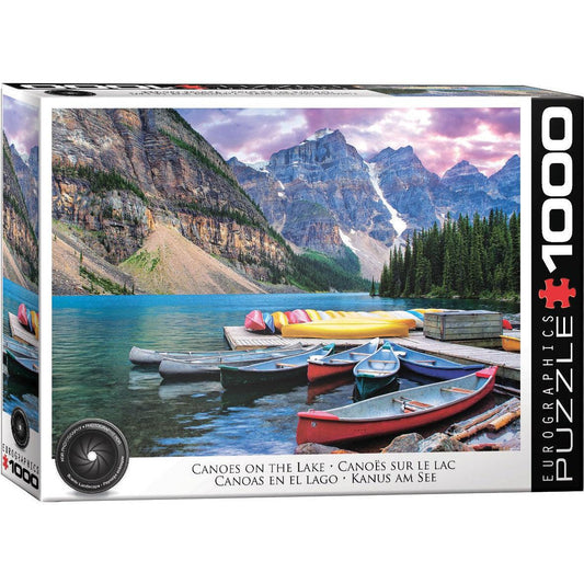 Canoes on the Lake 1000 Piece Jigsaw Puzzle Eurographics
