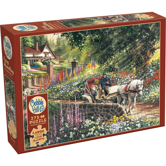 Carriage Ride 275 Large Piece Jigsaw Puzzle Cobble Hill