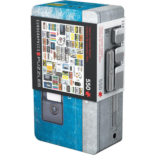 Cassette Player 550 Piece Jigsaw Puzzle in Tin Eurographics