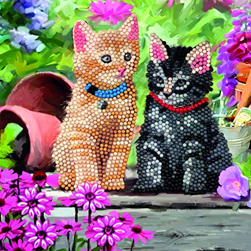 Cat Friends Crystal Art Card Kit Craft Buddy
