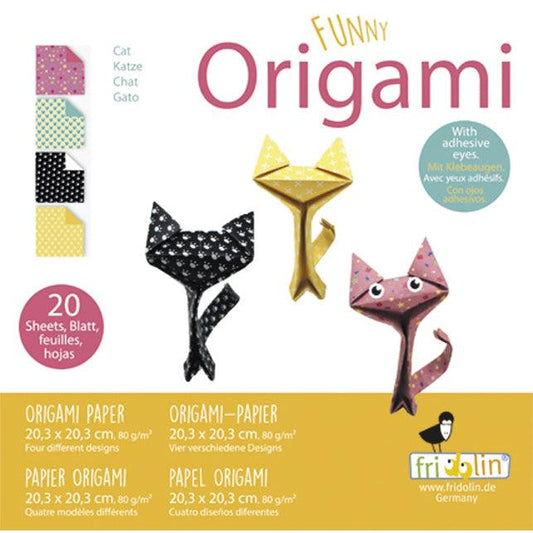 Cat Funny Origami Kit Fridolin