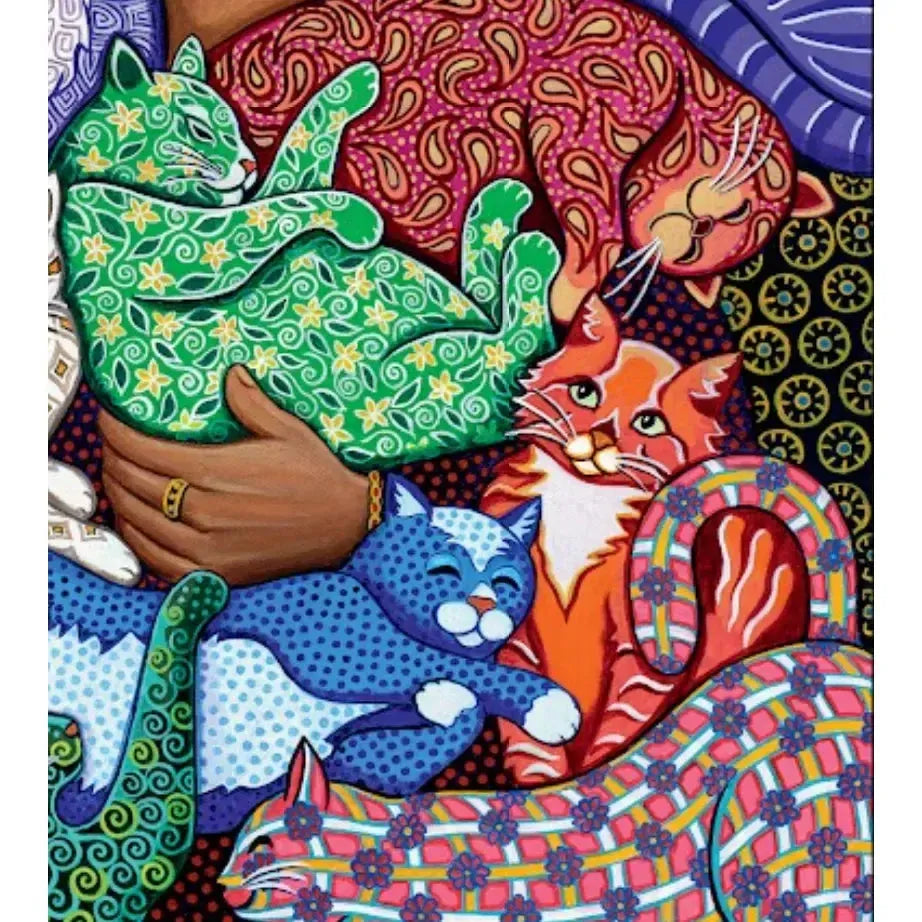 Cat Lady 1000 Piece Premium Jigsaw Puzzle Art & Fable