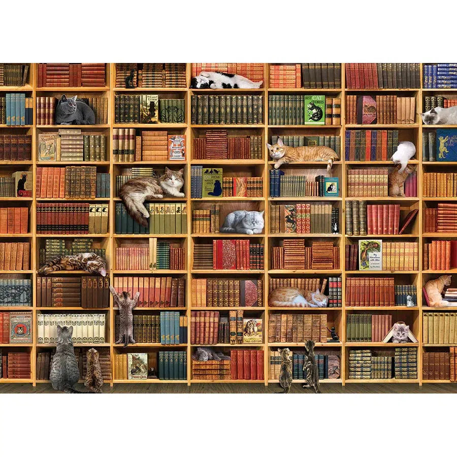 Cat Library 1000 Piece Jigsaw Puzzle Cobble Hill