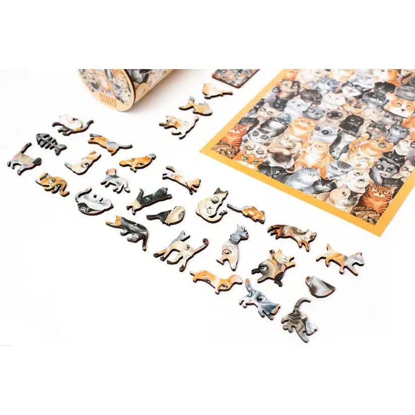 Cat Party 250 Piece Wooden Jigsaw Puzzle Geek Toys