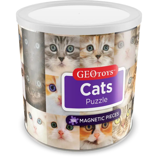 Cats 100 Piece Magnetic Jigsaw Puzzle Geotoys