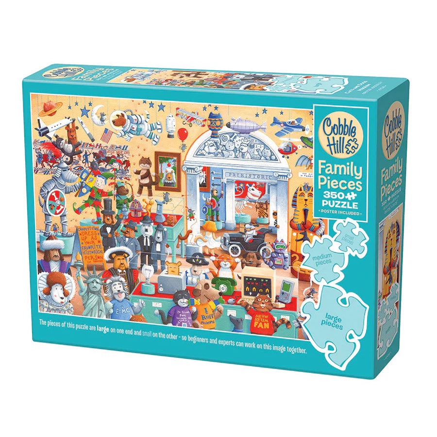 Cats & Dog Museum 350 Piece Family Jigsaw Puzzle Cobble Hill