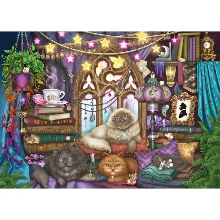 Cats in the Library 1000 Piece Jigsaw Puzzle Peter Pauper