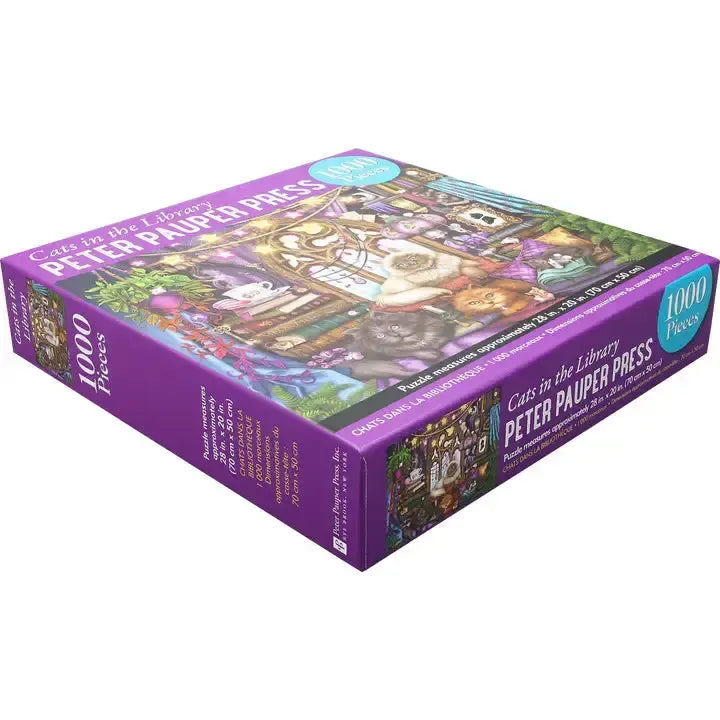 Cats in the Library 1000 Piece Jigsaw Puzzle Peter Pauper
