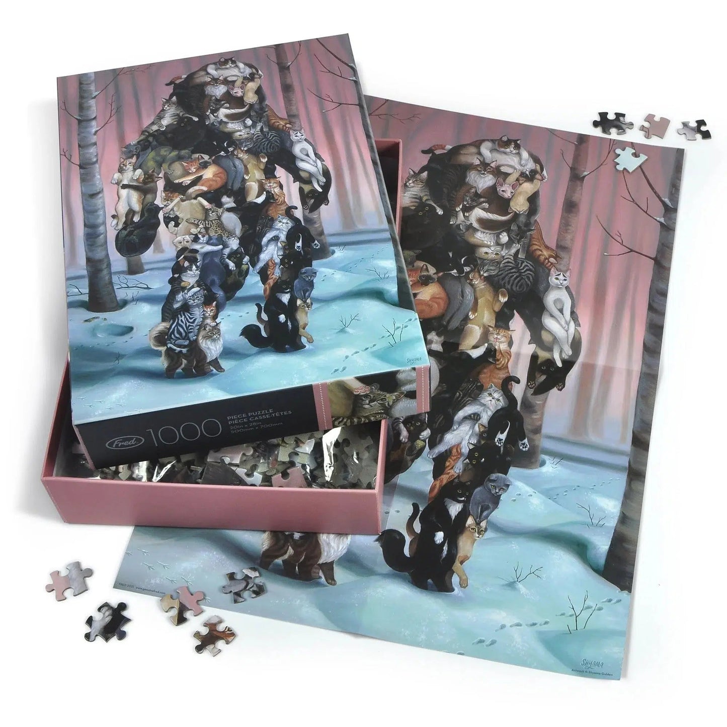 Catsquatch 1000 Piece Jigsaw Puzzle Fred