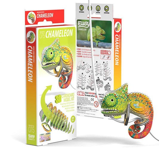 Chameleon 3D Cardboard Model Kit Eugy