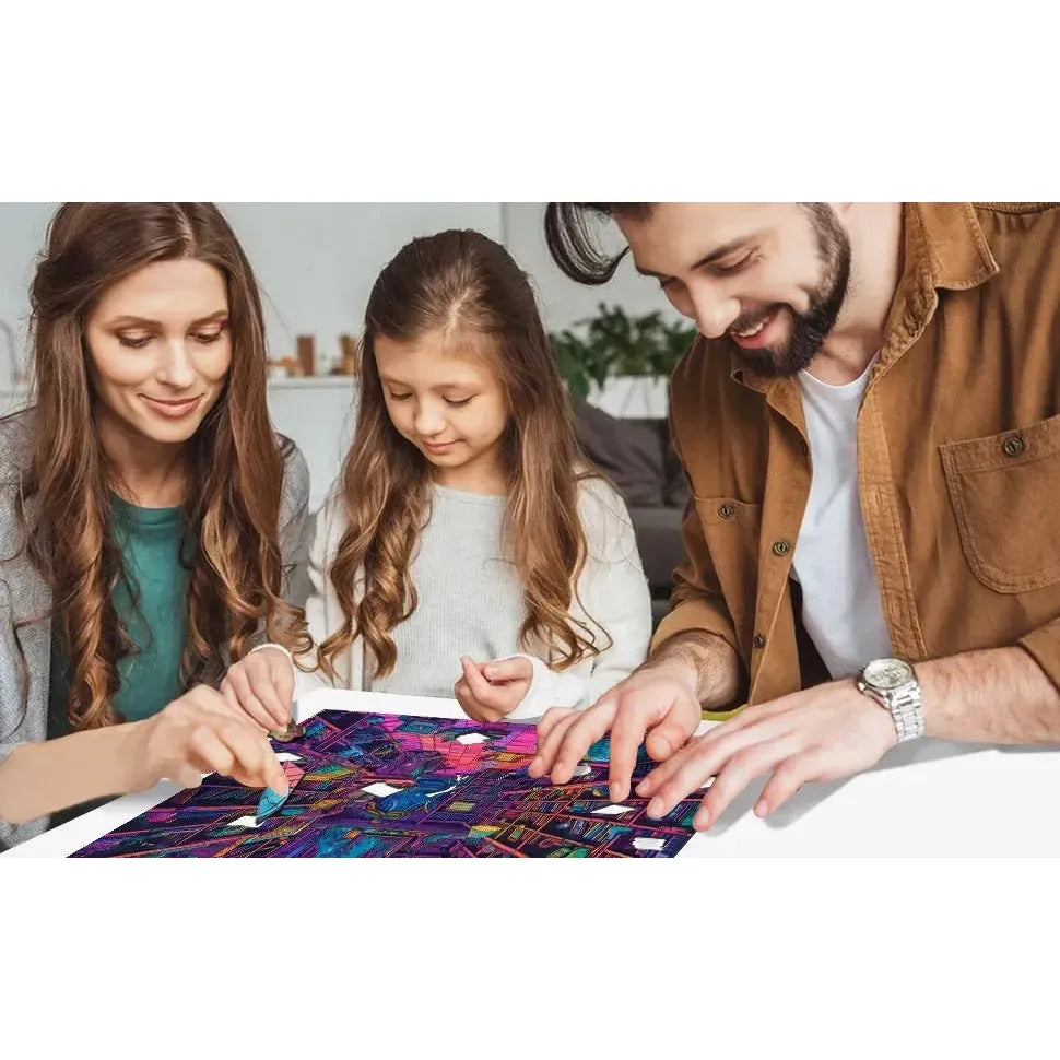 Chaos Chronicles 300 Piece Wooden Jigsaw Puzzle Trippy