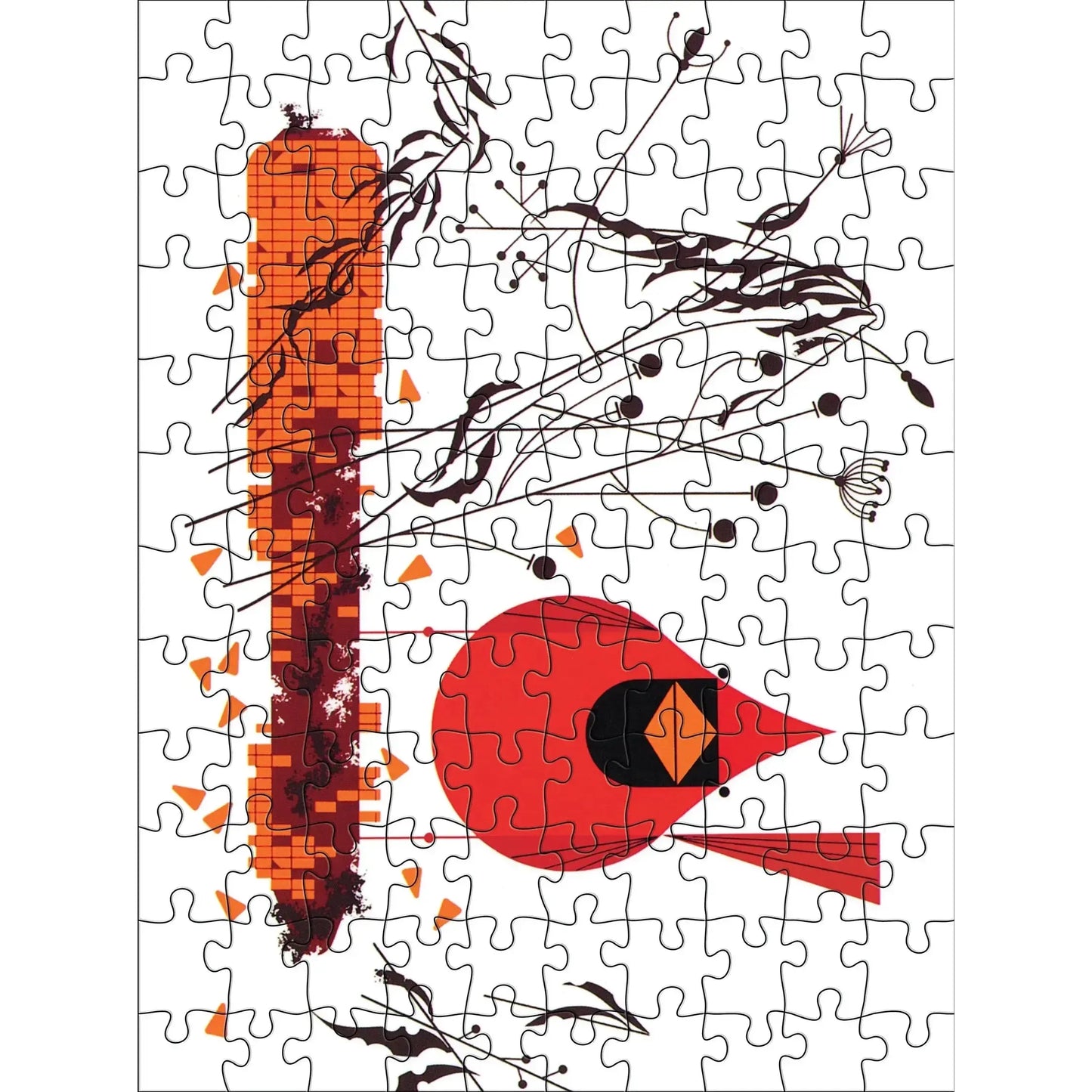 Charley Harper Set of 2 120 Piece Double-Sided Jigsaw Puzzle Pomegranate