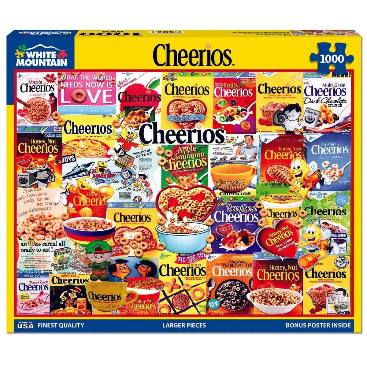 Cheerios 1000 Piece Jigsaw Puzzle White Mountain