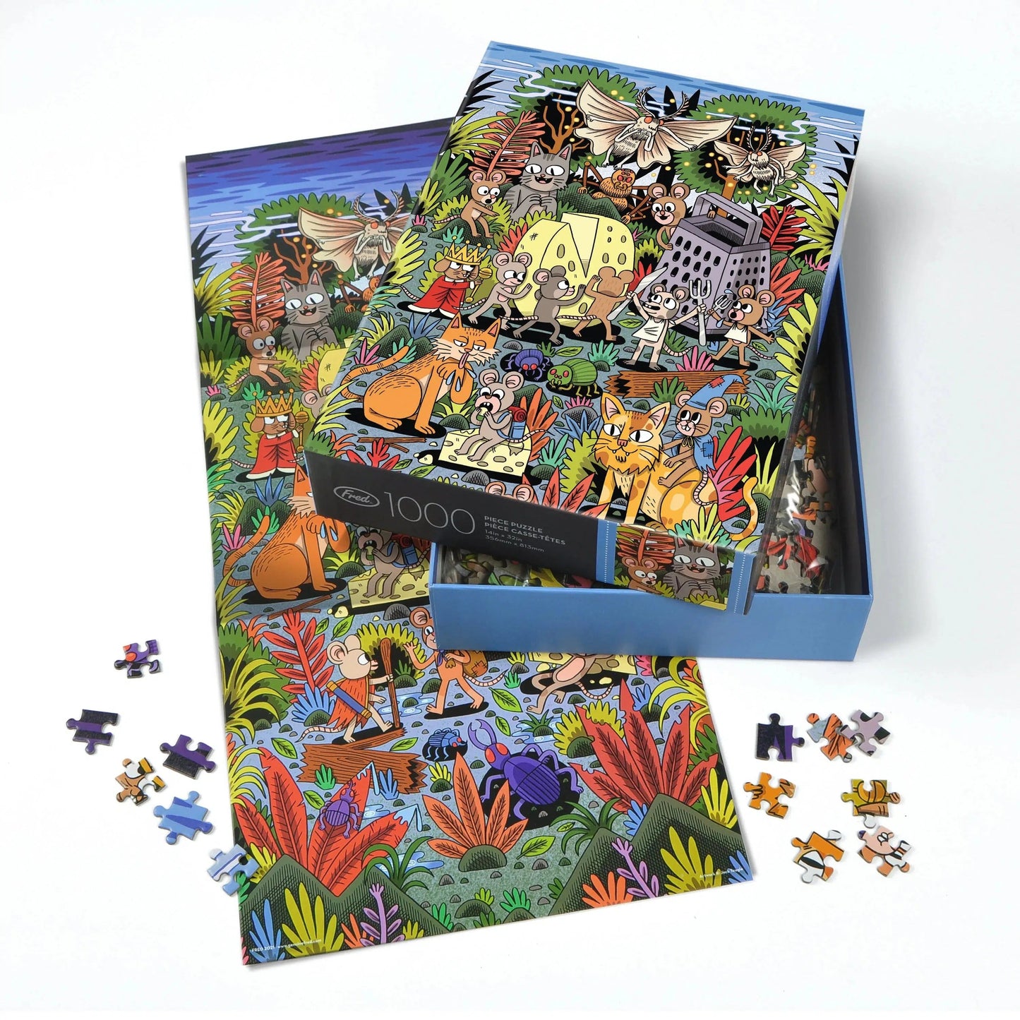 Cheese World 1000 Piece Jigsaw Puzzle Fred