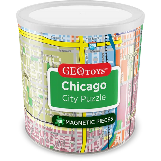 Chicago City 100 Piece Magnetic Jigsaw Puzzle Geotoys
