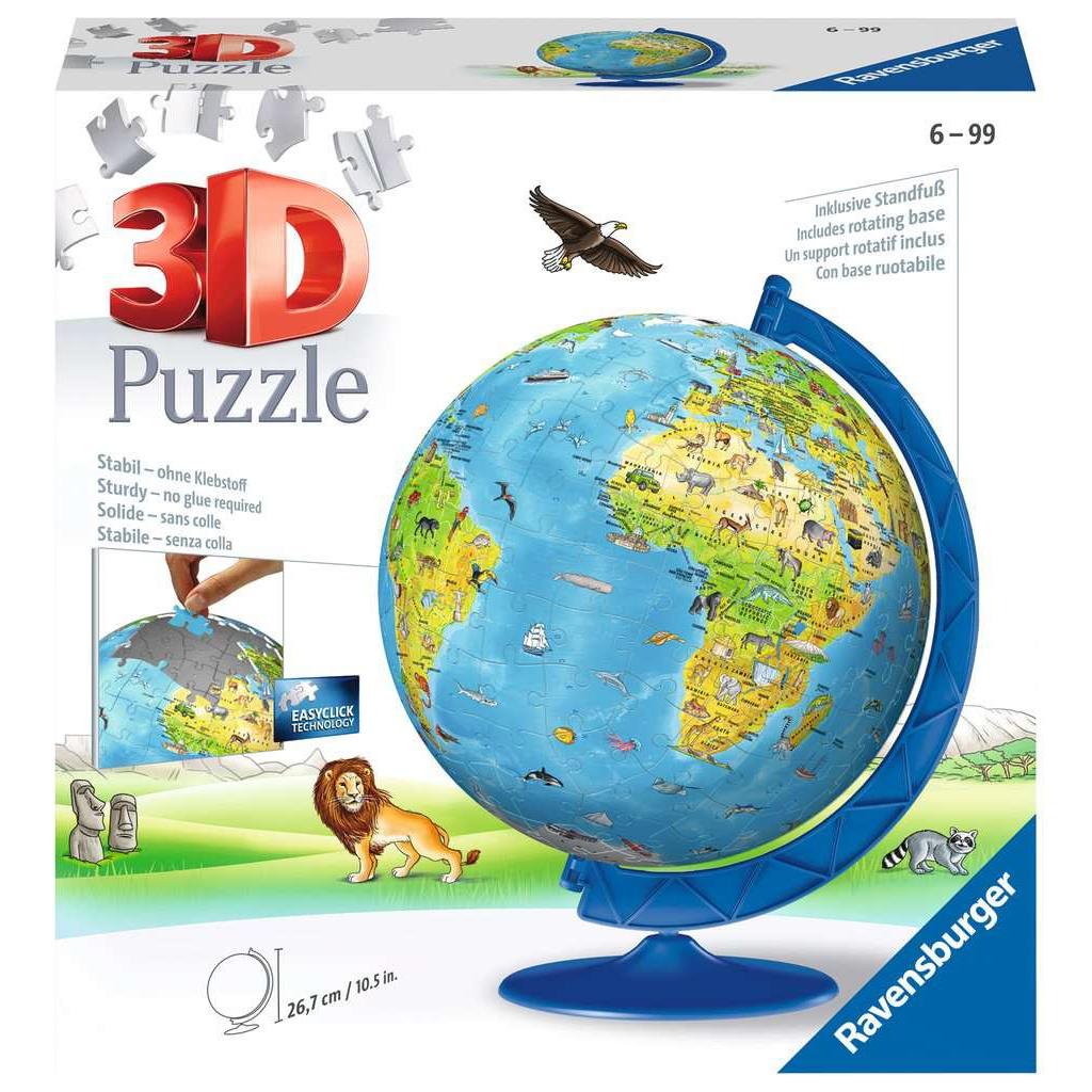 Children's Light-Up Globe 188 Piece 3D Jigsaw Puzzle Ravensburger