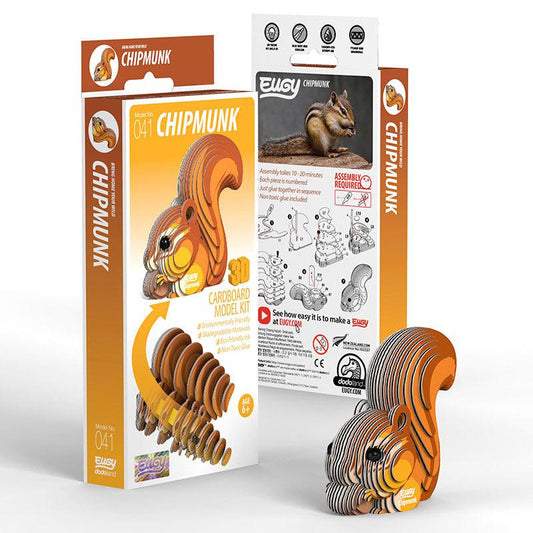 Chipmunk 3D Cardboard Model Kit Eugy